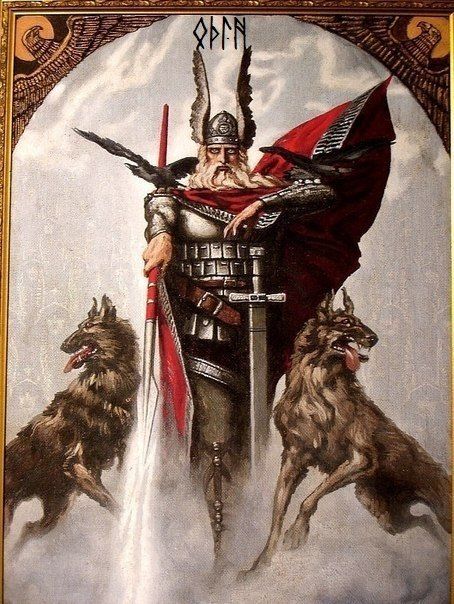 Odin Wotan, Geri et Freki